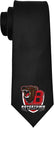 Mens Kooelle Solid Black Tie w/ Boyertown Logo